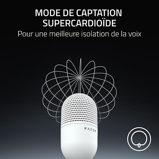 Microphone Razer Seiren V3 Mini - Blanc - Autre vue