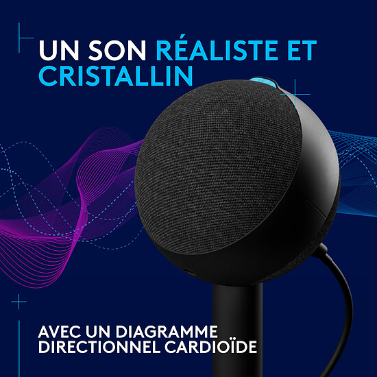 Microphone Logitech G Yeti Orb - Noir - Autre vue