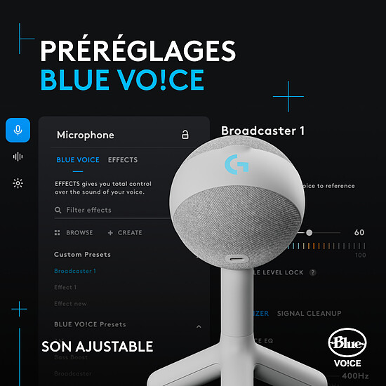 Microphone Logitech G Yeti Orb - Blanc cassé - Autre vue