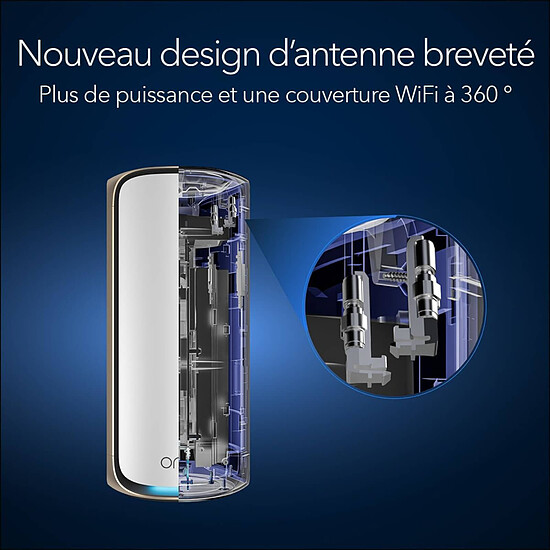 Routeur et modem Netgear Orbi WiFi 7 Serie 970 + Satellite - Autre vue