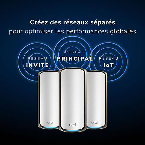 Routeur et modem Netgear Orbi WiFi 7 Serie 970 - Satellite - Autre vue