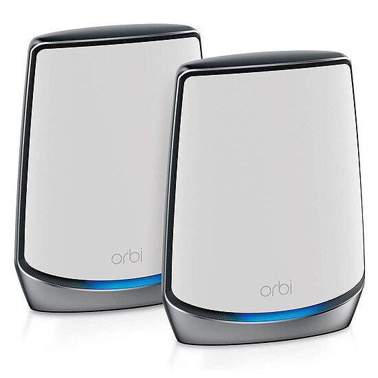 Routeur et modem Netgear Orbi WiFi 6 AX6000 Série 860 - Blanc + Satellite  - Autre vue