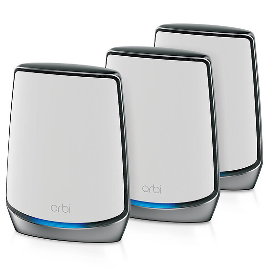 Routeur et modem Netgear Orbi WiFi 6 AX6000 Série 860 - Blanc + 2 Satellites