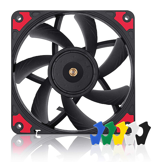 Ventilateur Boîtier Noctua NF-A12x15 PWM chromax.black.swap - Autre vue