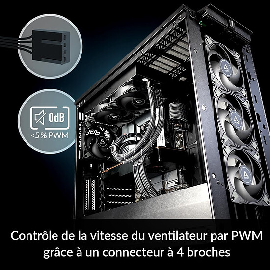 Ventilateur Boîtier Arctic P12 Max - Noir - Autre vue
