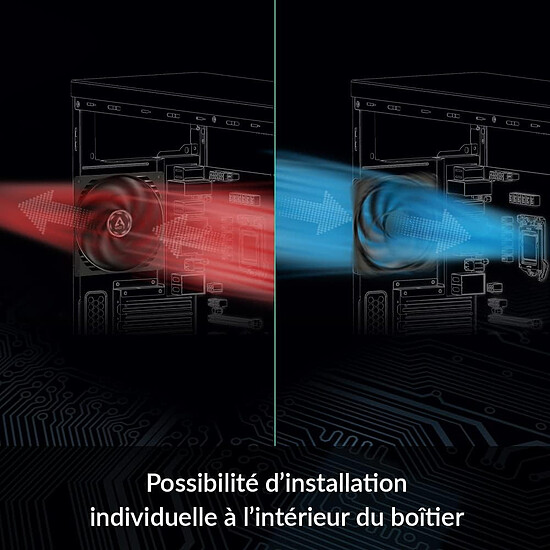 Ventilateur Boîtier Arctic P12 Silent - Noir - Autre vue
