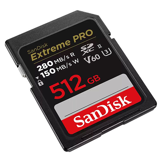Carte SD SanDisk Extreme PRO UHS-II V60 512 Go - Autre vue