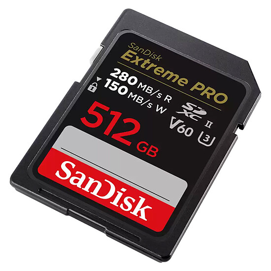 Carte SD SanDisk Extreme PRO UHS-II V60 512 Go - Autre vue