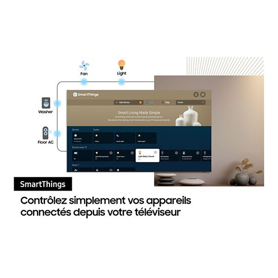 TV SAMSUNG Crystal TU43CU7025KXXC - TV 4K UHD HDR - 108 cm - Autre vue