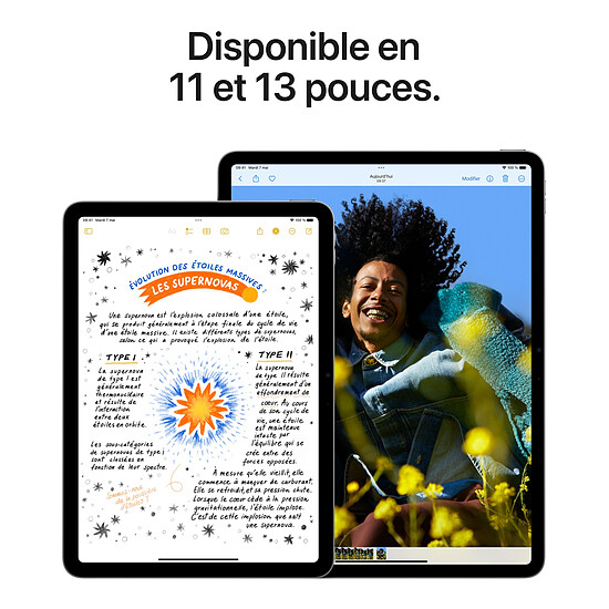 Tablette reconditionnée Apple iPad Air M2 2024 13 pouces Wi-Fi - 256 Go - Gris sidéral · Reconditionné - Autre vue