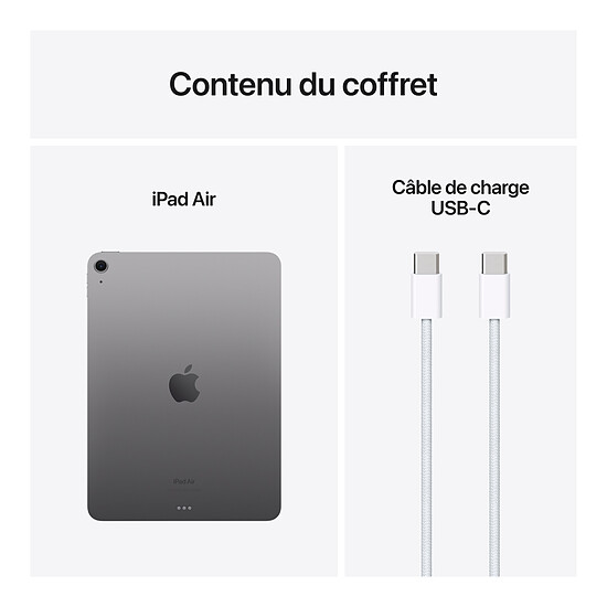 Tablette reconditionnée Apple iPad Air M2 2024 13 pouces Wi-Fi - 256 Go - Gris sidéral · Reconditionné - Autre vue