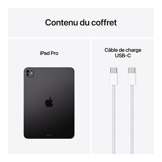 Tablette Apple iPad Pro M4 2024 11 pouces Wi-Fi - 256 Go - Noir sidéral - Autre vue