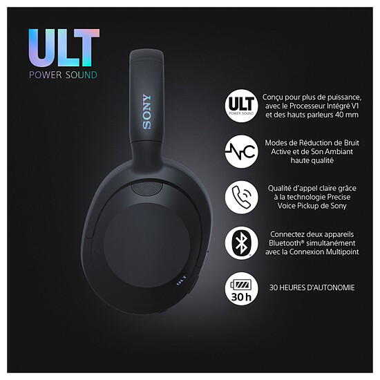 Casque Audio Sony ULT WEAR Noir - Casque sans fil - Autre vue