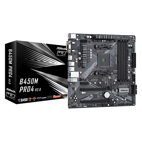 Carte mère ASRock B450M Pro4 R2.0 - Autre vue