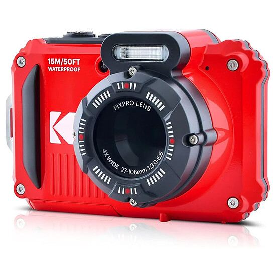 Appareil photo compact ou bridge Kodak PixPro WPZ2 Rouge - Autre vue