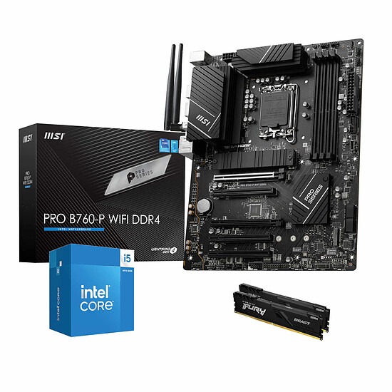 Kit upgrade PC Intel Core i5-14400F - MSI B760 - RAM 32 Go DDR4