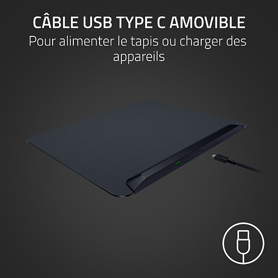 Tapis de souris Razer Firefly V2 Pro - Phantom White - Autre vue
