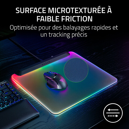Tapis de souris Razer Firefly V2 Pro - Phantom White - Autre vue