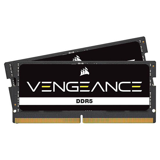 Mémoire Corsair Vengeance SO-DIMM - 2 x 24 Go (48 Go) - DDR5 4800 MHz - CL40