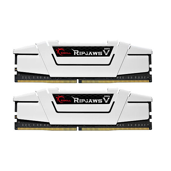 Mémoire RAM G.Skill Ripjaws V White - 2 x 16 Go (32 Go) - DDR4 3600 MHz - CL18 - Autre vue