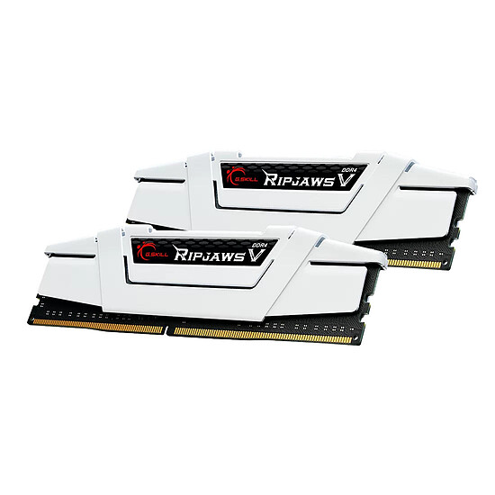 Mémoire RAM G.Skill Ripjaws V White - 2 x 16 Go (32 Go) - DDR4 3600 MHz - CL18 - Autre vue