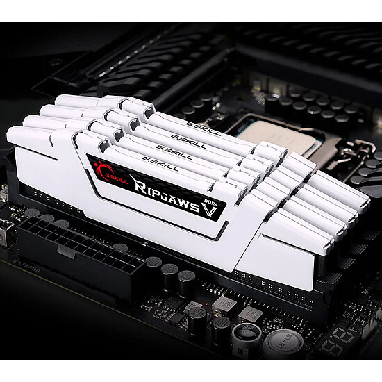 Mémoire RAM G.Skill Ripjaws V White - 2 x 16 Go (32 Go) - DDR4 3600 MHz - CL18 - Autre vue