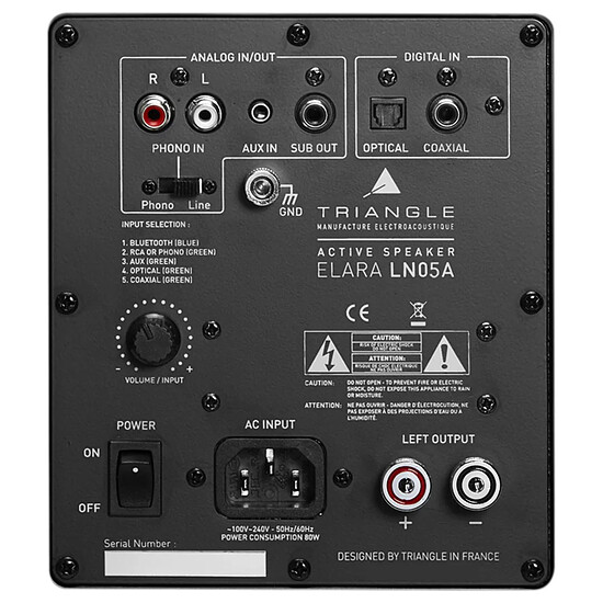 Enceintes HiFi / Home-Cinéma Triangle Elara LN05A (la paire) - Châtaignier - Autre vue
