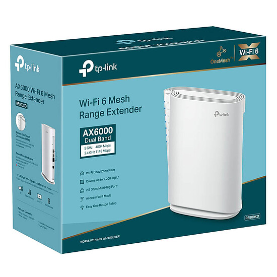 Répéteur Wi-Fi TP-Link RE900XD - Répéteur WiFi 6 Mesh AX6000 - Autre vue