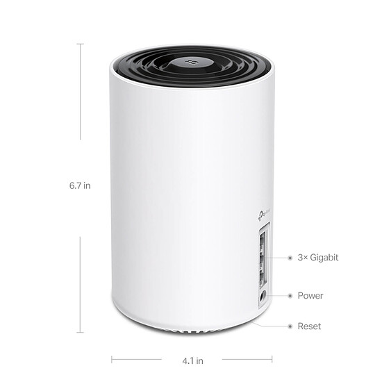 Point d'accès Wi-Fi TP-Link DECO XE75 - Pack de 4 - Autre vue