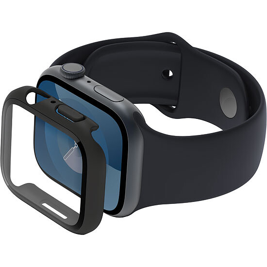 Accessoires montre et bracelet Belkin ScreenForce Protection d'écran 2-en-1 pour Apple Watch - Noir - Autre vue
