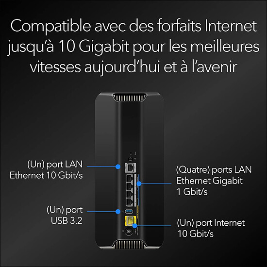 Routeur et modem Netgear Nighthawk Wi-Fi 7 RS700S - Autre vue