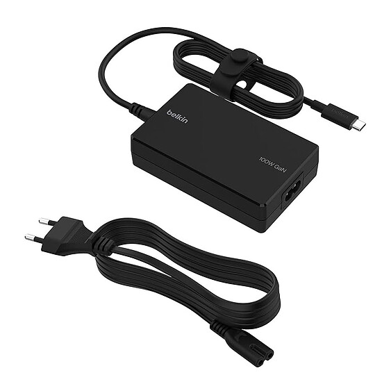 Chargeur PC portable Belkin Connect USB-C Core GaN Power Adapter 100W - Noir - Autre vue