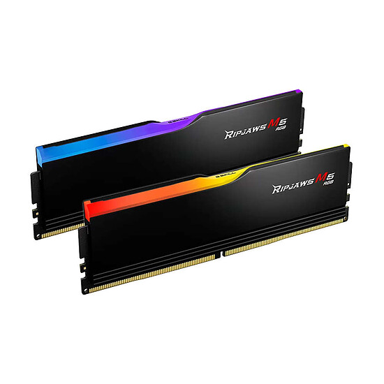 Mémoire RAM G.Skill Ripjaws M5 RGB Black - 2 x 32 Go (64 Go) - DDR5 6000 MHz - CL32 - Autre vue