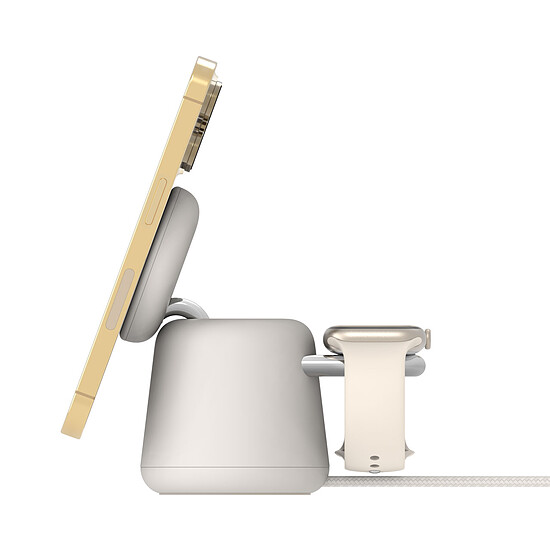 Chargeur Belkin Chargeur Magsafe 15W + chargeur pour AppleWatch (Blanc) - Autre vue