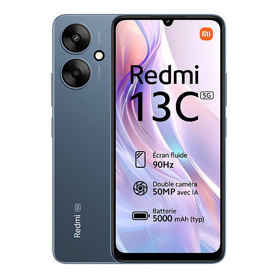 Smartphone Xiaomi Redmi 13C 5G (Bleu) - 128 Go