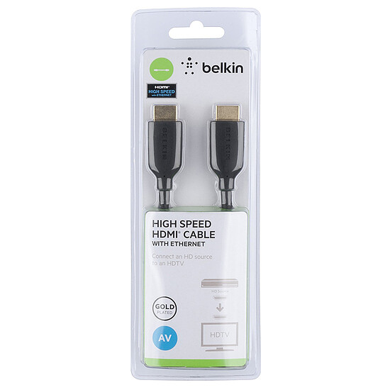 Câble HDMI Belkin Lot de 5x câbles HDMI 2.0 Premium Gold avec Ethernet - 1 m - Autre vue