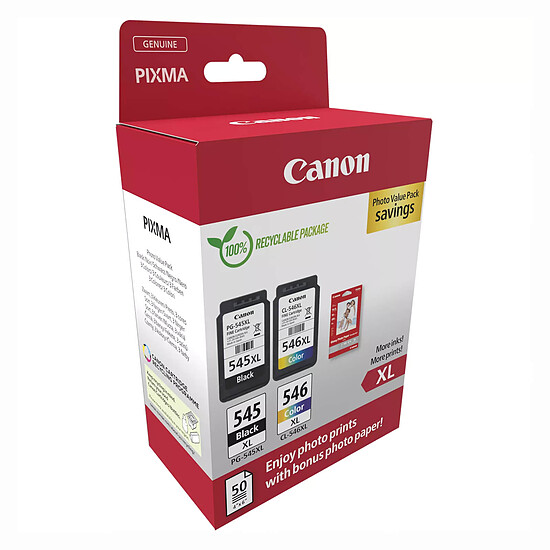 Cartouche d'encre Canon PG-545XL/CL-546XL - Photo Value Pack - Autre vue