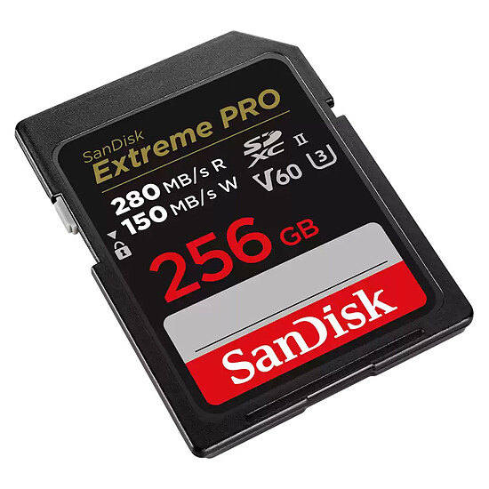 Carte SD SanDisk Extreme PRO UHS-II V60 256 Go - Autre vue