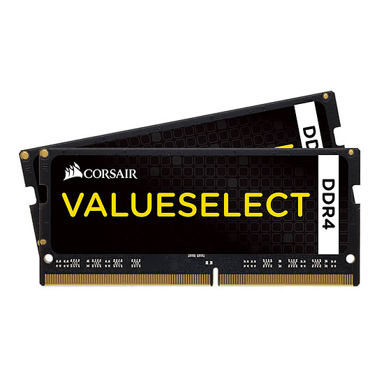 Mémoire RAM Corsair Value Select SO-DIMM - 2 x 16 Go (32 Go) - DDR4 2666 MHz - CL18