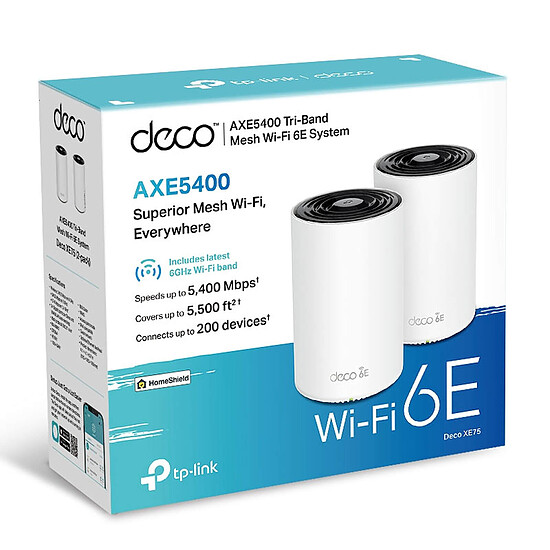 Point d'accès Wi-Fi TP-Link DECO XE75 - Pack de 2 - Autre vue