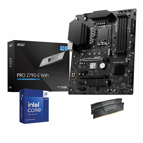 Kit upgrade PC Intel Core i9-14900KF - MSI PRO Z790-S WIFI - RAM 32 Go