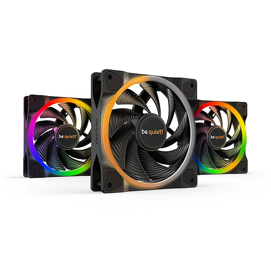 Ventilateur Boîtier be quiet! Light Wings 120 mm PWM High Speed ARGB - Pack de 3 - Autre vue