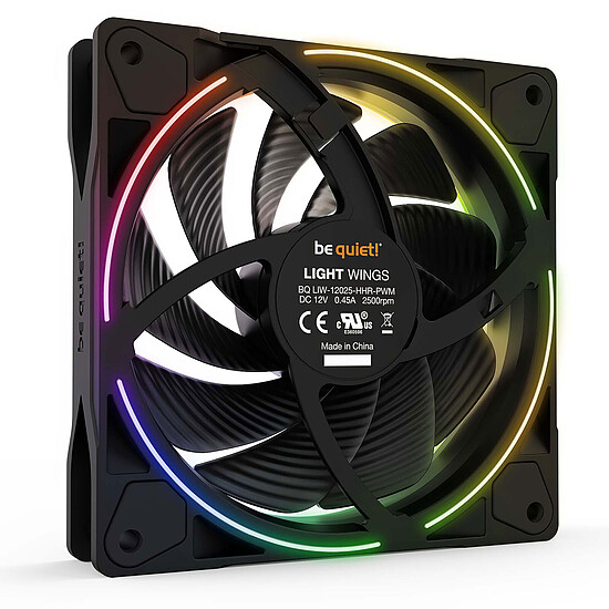 Ventilateur Boîtier be quiet! Light Wings 120 mm PWM High Speed ARGB - Pack de 3 - Autre vue
