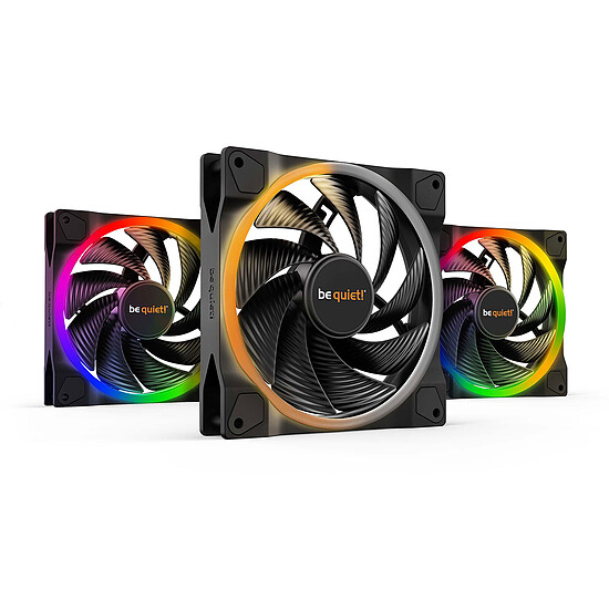 Ventilateur Boîtier be quiet! Light Wings 140 mm PWM High Speed ARGB - Pack de 3 - Autre vue