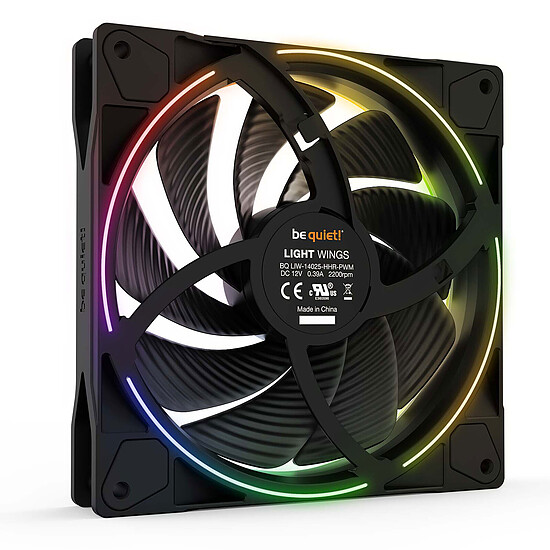 Ventilateur Boîtier be quiet! Light Wings 140 mm PWM High Speed ARGB - Pack de 3 - Autre vue