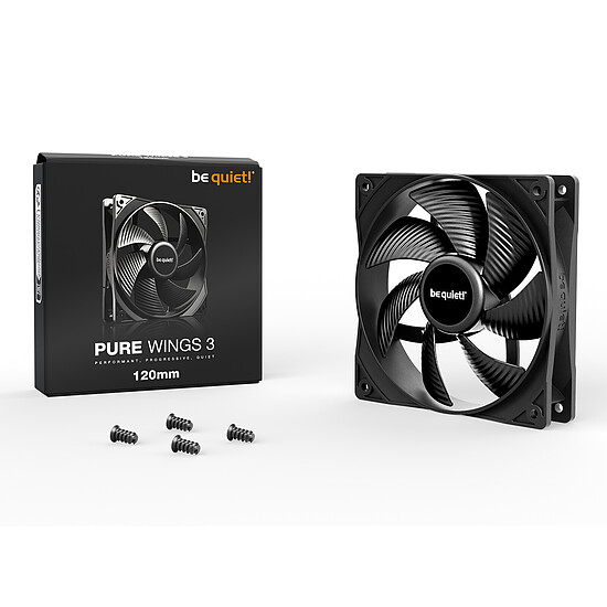 Ventilateur Boîtier be quiet! Pure Wings 3 120 mm - Noir - Autre vue