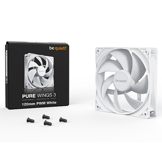 Ventilateur Boîtier be quiet! Pure Wings 3 120 mm PWM - Blanc - Autre vue