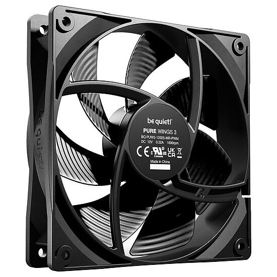 Ventilateur Boîtier be quiet! Pure Wings 3 120 mm PWM - Noir - Autre vue