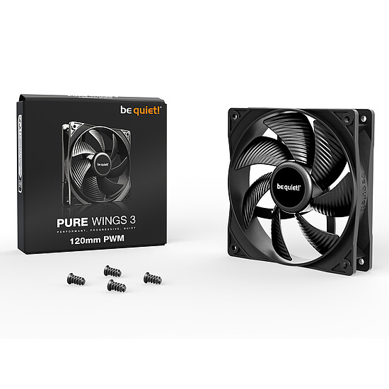 Ventilateur Boîtier be quiet! Pure Wings 3 120 mm PWM - Noir - Autre vue