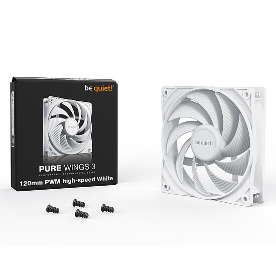 Ventilateur Boîtier be quiet! Pure Wings 3 120 mm PWM High Speed - Blanc - Autre vue